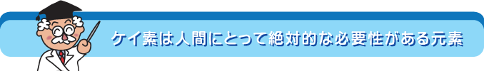 人間にとって必要性がある元